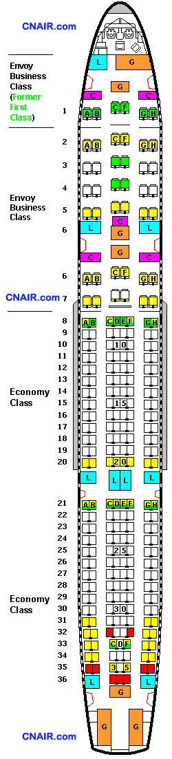 a330客机座位图,B-737-300 airways airbus)a330-300(international) - 航班座位图 - 中国航空