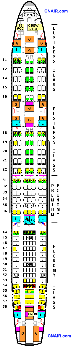 泰国航空公司空中客车A340-500(Version-3452)机型