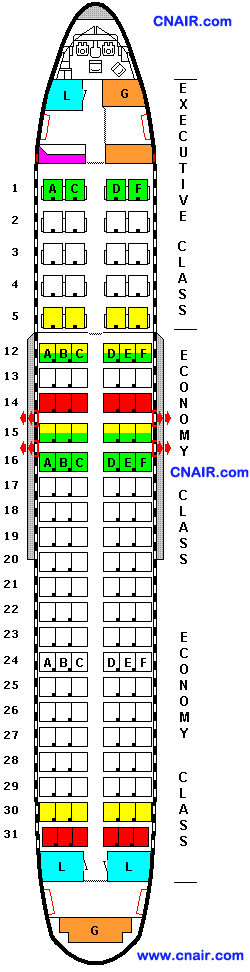 加拿大航空公司空中列车Airbus A320 (Version 1)机型