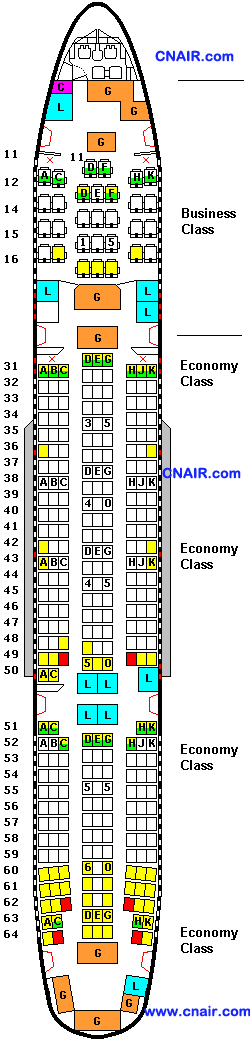 新加坡航空公司波音777-200 (Version 2)机型