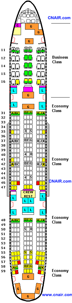 新加坡航空公司波音777-200ER (Version 1)机型