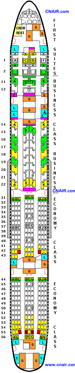 新加坡航空公司波音777-300ER机型