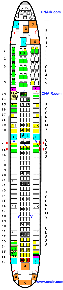 澳洲航空公司波音767-300ER (25, 204) 机型