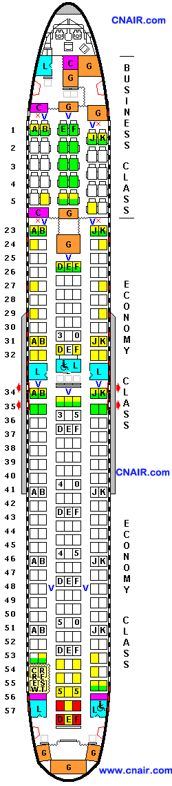 澳洲航空公司波音767-300ER (30, 217) 机型