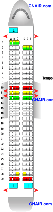 法国航空公司空中客车Airbus A320 (Metropole)机型