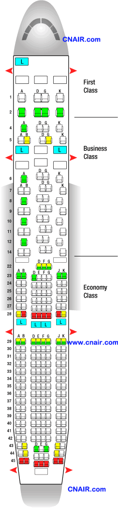 瑞士国际航空公司空中客车A330-300  机型