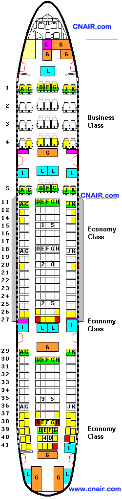 马来西亚航空公司波音777-200 (Refitted)机型