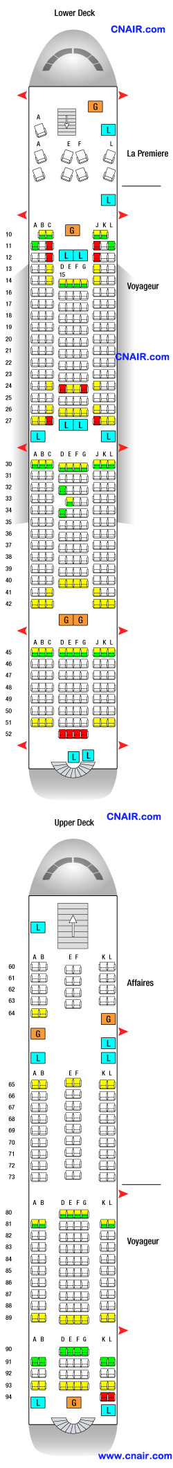 法国航空公司空中客车Airbus A380 机型