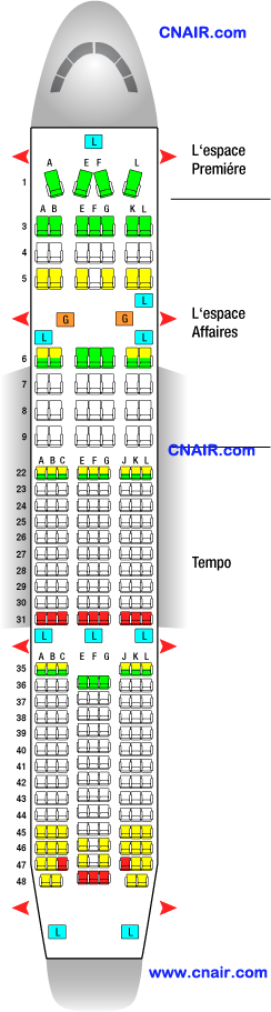 法国航空公司波音Boeing 777-200 (ER) 机型