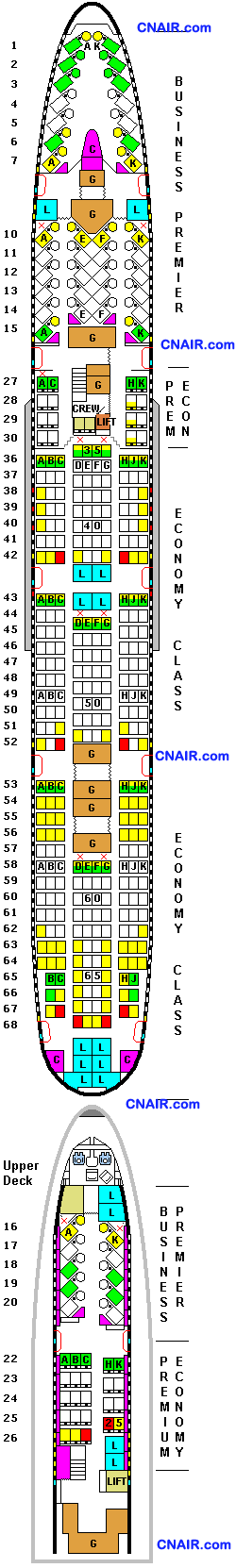 新西兰航空公司波音Boeing 747-400 机型