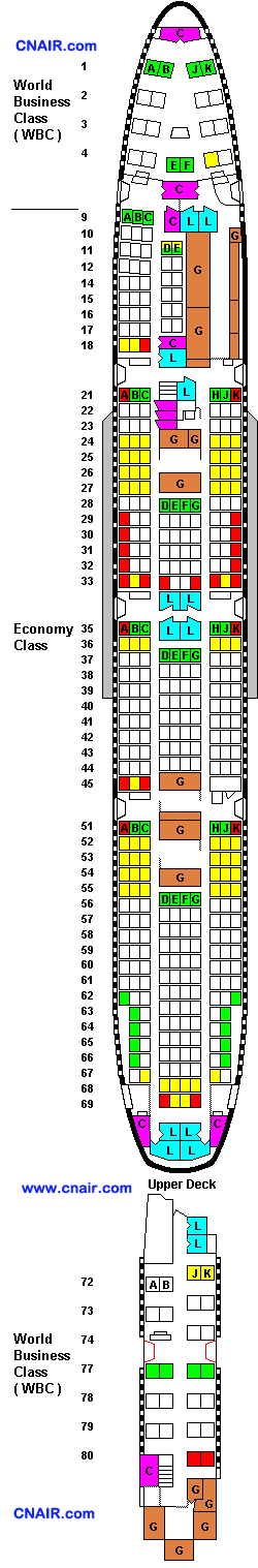 荷兰皇家航空公司波音747-400 (Full Passenger) 机型