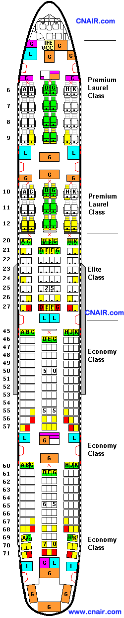 中国台湾长荣航空公司波音777-300 (ER) 机型