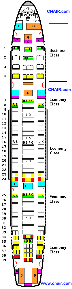 阿联酋航空公司空中客车A330-200 (Two class) 机型