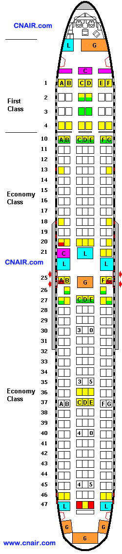 德尔塔航空公司波音767-300 (Domestic) 机型