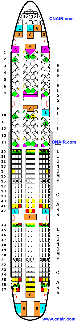 德尔塔航空公司波音777-200LR  机型