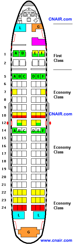 美国大陆航空公司波音737-500  机型