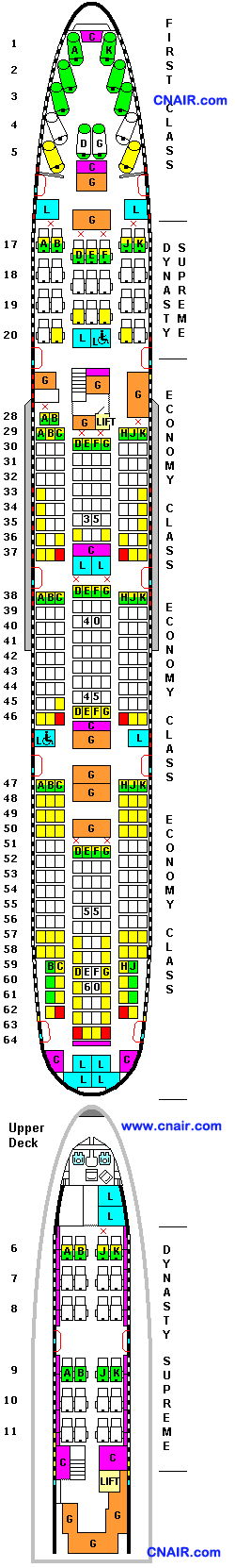 中国国际航空公司波音Boeing 747-400机型