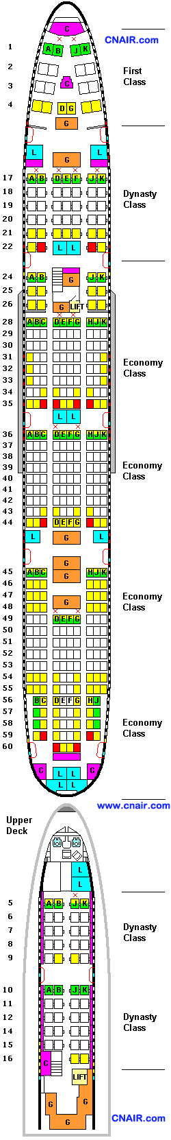 中国国际航空公司波音Boeing 747-400 (Version 1 - Retired) 机型