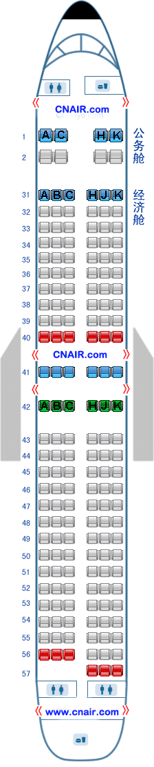 中国南方航空公司（南航）波音Boeing737-800 T2飞机